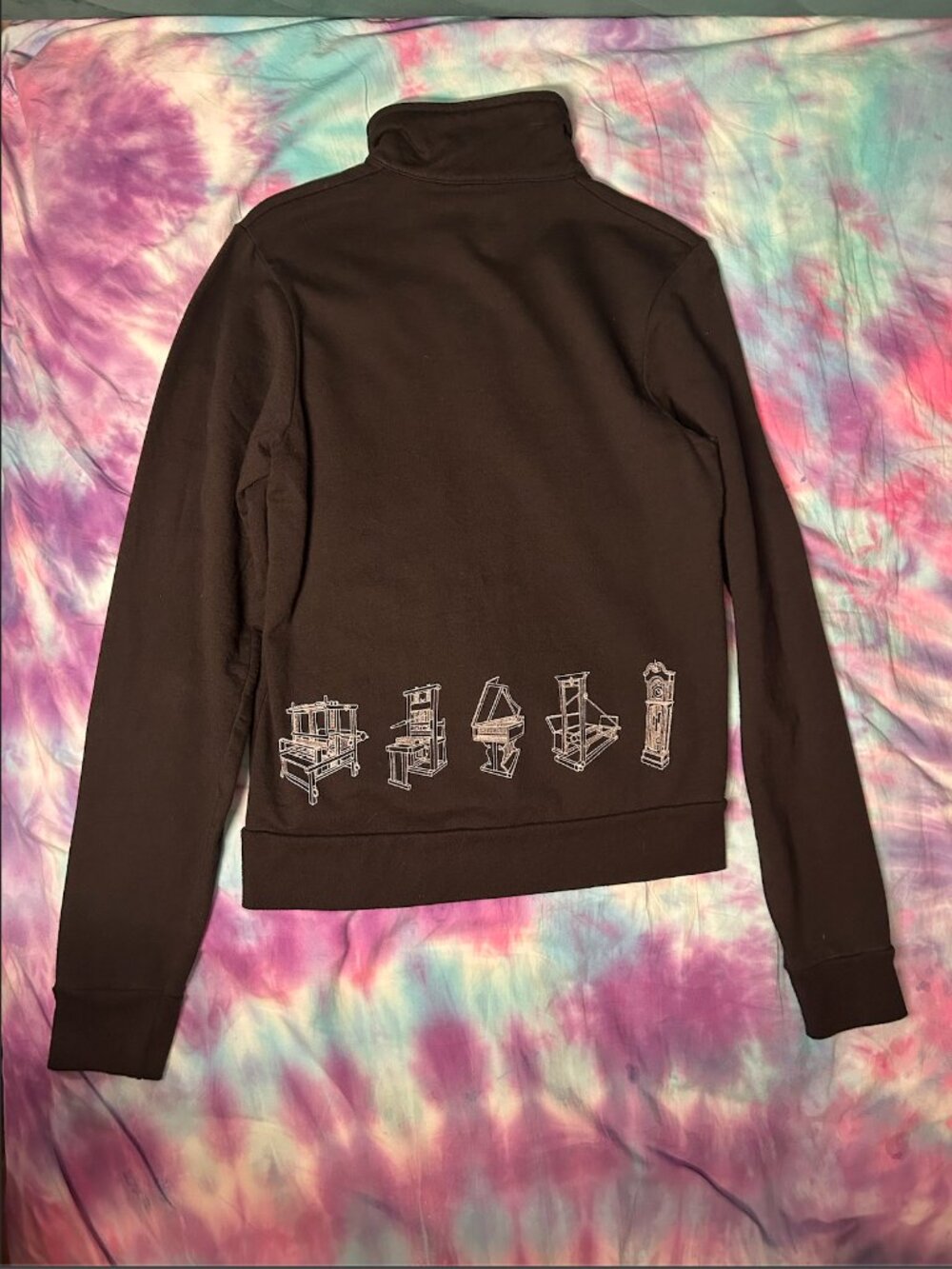 Circle Takes the Square Zip up Sweatshirt, Men's size small - Picture 4 of 5